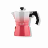 Italian Moka Pot 6 Cup Stovetop Aluminum Espresso Maker - Pink