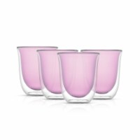 Levitea Drinking Glasses, Set of 4 (Pink)