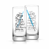 Obi-Wan Kenobi™ Lightsaber Tall Drinking Glass, Set of 2 (14.2 oz)