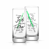 Luke Skywalker™ Lightsaber Tall Drinking Glass, Set of 2 (14.2 oz)