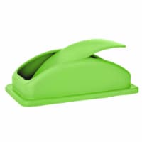 Alpine Industries 23 Gallon Slim Trash Can Dome Lid, Lime Green