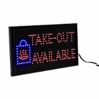 Alpine Industries 19W x 10 H LED Rectangular Take-Out Available Sign with Two Display