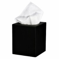 Alpine Industries Black Acrylic Tissue Box Containers for Home or Business (3 pack)