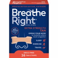 Breathe Right® Drug Free Extra Strength Tan Nasal Strips