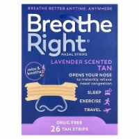 Breathe Right® Drug Free Lavender Scented Tan Nasal Strips