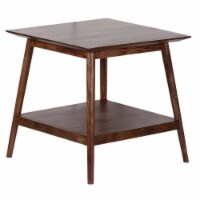 Porter Designs Portola Solid Acacia Wood End Table - Brown