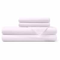 Hotel Sheets Direct Bamboo 4 Piece Sheet Set with Pillowcases, Full, Rose Pink