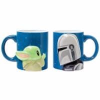 Star Wars 832358 Star Wars the Mandalorian Grogu & Dinn Djarin 3D Ceramic Mug Set - Pack of 2
