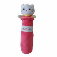 Kitty Cat Plush Pillow | Velvet Bolster Plush Pillow | Kitty Cat Stuffed Animal | 35 Inches