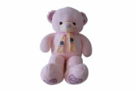 Teddy Bear | Pennie Pink Faux Fur Bear Pillow | 32 Inches