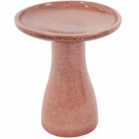 Sunnydaze Duo-Tone Outdoor High-Fired Ceramic Glazed Bird Bath - Lava