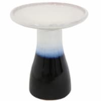 Sunnydaze Subtle Transitions Ceramic Bird Bath - UV-Frost-Resistant - Twilight