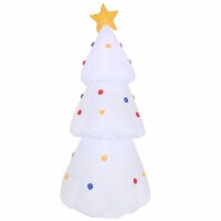 Sunnydaze White Holiday Tree Christmas Inflatable Yard Decoration - 6 ft