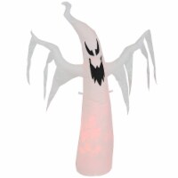 Sunnydaze Spooky Red Glowing Ghost Inflatable Halloween Decoration - 58-Inch