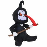 60  Halloween Inflatable Grim Reaper LED Lighted Blow Up Outdoor Yard Decor