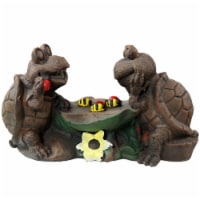 Sunnydaze Tic Tac Toe Turtles Concrete Garden Statue - 7.5-Inch