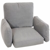 Sunnydaze Outdoor Modern Luxury Basket Chair Replacement Cushion Set - Gray