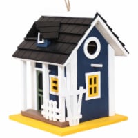 Charming Cottage Wooden Hanging Bird House for Outdoors Garden Decor Nest