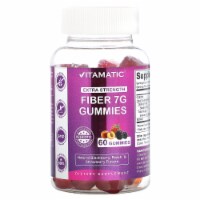 Vitamatic Fiber Gummies Extra Strength Natural Blackberry Peach & Strawberry 2.3 g