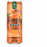 Simply Spiked Peach Flavored Hard Beverage Single Can