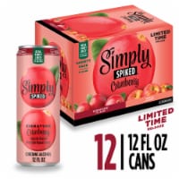 Simply Spiked Cranberry Flavored Malt Beverage Variety Pack 5.0% ABV cans Perspective: Main
