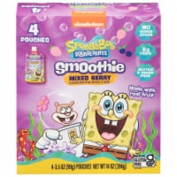 SpongeBob SquarePants Mixed Berry Kids Smoothie Pouches Perspective: Main