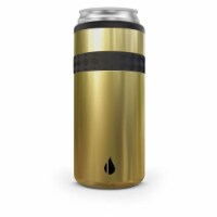 12oz RECESS SLIM CAN COOLER —Gold