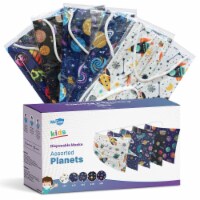 WeCare Individually Wrapped Kids Face Masks, Pack of 50, Assorted Galaxy Tones