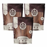 Greater Wild 6 Single-Ingredient Beef Bully Sticks, All-Natural Dog Treats - 60 Sticks