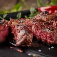 FeedingU Kosher Boneless Ribeye Steak, 4 Steaks, 0.75-1.25 lbs per Steak.
