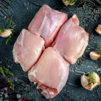 Kosher Boneless Skinless Chicken Leg/Thigh Fillets, 2x Packs, 2 lbs per Pack