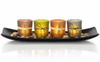 VP Home Natural Earth Tones 4 Set Decorative Votive Candle Holders