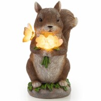 VP Home Charming Squirrel Solar Powered LED Outdoor Decor Garden Light