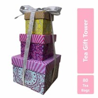 Tea Gift Set for Tea Lovers | All You Need Is Love Gift Box Tower | 80 Tea Bags