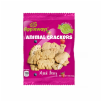 Mixed Berry Animal Crackers by Appleways | .9 Ounce | Pack of 24 Perspective: Main