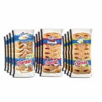 Tribeca Curations | 3 Flavor Danish Pastries Combo by Hostess | Apple, Berries n' Cream and C