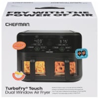 Chefman TurboFry® Touch Dual Basket Digital Air Fryer - Black Perspective: Main