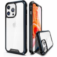 CaseBorne R Series Case for iPhone 13 Pro Aluminum Frame Clear Backplate - Blue