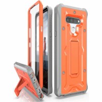 Vanguard Designed for LG Stylo 6 Case Military Grade Full-Body Rugged with Kickstand - Orange