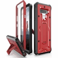 Vanguard Designed for LG Stylo 6 Case Military Grade Full-Body Rugged with Kickstand - Red