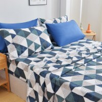 American Home Collection Ultra Soft 4-6 Piece Geometric Bed Sheet Set Queen