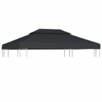 vidaXL 2-Tier Gazebo Top Cover 1 oz/ft² 13.1'x9.8' Anthracite