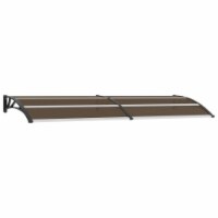 vidaXL Door Canopy Black 118.1 x39.4 PC