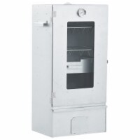 vidaXL BBQ Oven Smoker with 2.2 lb Wood Chips 17.5 x11.4 x32.7