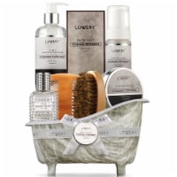 Premium Bath And Body Beauty Basket, Rosemary Peppermint Home Spa Set Perspective: Main