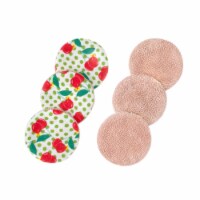 Reusable Organic Cotton Rounds, Six Gentle and Reusable Double-Sided Pads