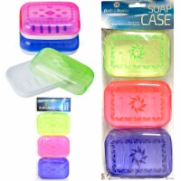 3PC Portable Travel Soap Dish Box Case Holder Container Home Bathroom Shower Bar