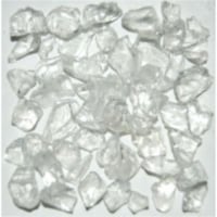 American Specialty Glass LCRCLEAS-1 Recycled Chunky Glass, Crystal Clear - Small - 0.25-0.5 i