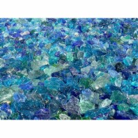 American Specialty Glass LRIVERZM-10 Recycled Chunky Glass, River Mix - Medium - 0.5-1 in. -