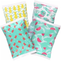 Thrive 4 Pack Small Reusable Ice Packs for Lunch Box or Cooler BPA Free, Beach Vacation
